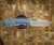 MCNEES KNIVES DIXON ROCK TEXTURE, BLUE HANDLE, STONEWASHED BLADE, STONEWASHED HARDWARE, MAGNACUT SIMS1T2522