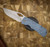 MCNEES KNIVES DIXON ROCK TEXTURE, BLUE HANDLE, STONEWASHED BLADE, STONEWASHED HARDWARE, MAGNACUT SIMS1T2522