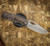 MCNEES KNIVES DIXON ROCK TEXTURE, BRONZE HANDLE, STONEWASHED BLADE, STONEWASHED HARDWARE, MAGNACUT