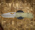 MCNEES KNIVES DIXON DRAGONSCALE GREEN/ BRONZE HANDLE, STONEWASHED BLADE, STONEWASHED HARDWARE, MAGNACUT SIMS1T2532