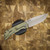 MCNEES KNIVES PM MAC 2 3.5 JIGGED GREEN/ BRONZE, STONEWASHED BLADE, STONEWASHED HARDWARE, MAGNACUT SIMS1T1554