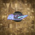HYPERCUT DHARMA AUTO PURPLE TITANIUM FRAME, BLUE TITANIUM HARDWARE, STONEWASHED S45VN BLADE, HEX PATTERN SN 0096 CCHC0096
