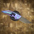 HYPERCUT DHARMA AUTO PURPLE TITANIUM FRAME, BLUE TITANIUM HARDWARE, STONEWASHED S45VN BLADE, HEX PATTERN SN 0096 CCHC0096