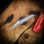 Chaves Knives Disciple Street Jake McCoy Design - Stonewash Framelock Red Label Magnetic Integral Finish Drop Point Knife
