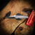 Chaves Knives Disciple Street Jake McCoy Design - Stonewash Framelock Red Label Magnetic Integral Finish Drop Point Knife