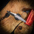 Chaves Knives Disciple Street Jake McCoy Design - Stonewash Framelock Red Label Magnetic Integral Finish Drop Point Knife