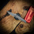 Chaves Knives Disciple Street - Jake McCoy Stonewash Drop Point Framelock Knife | Premium M390 Blade, Unique Design, Lightweight & Durable