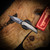 Chaves Knives Omega Street Jake McCoy Tanto - Stonewash Red Label Magnetic Integral Black Satin PVD - M390