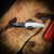 Chaves Knives Omega Street Jake McCoy Design Tanto - Stonewash Red Label with Magnetic Integral Bright SW DLC M390
