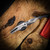 Chaves Knives Omega Street Jake McCoy Design Tanto - Stonewash Red Label with Magnetic Integral Bright SW DLC M390