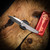 Chaves Knives Phase 229 - Brad Blount Design Drop Point Knife with Stonewash Finish & Red Label