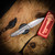 Chaves Knives Phase 229 - Brad Blount Design Drop Point Knife with Stonewash Finish & Red Label