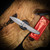 Chaves Knives Phase 229 Brad Blount Design | Premium Stonewash Red Label Magnetic Drop Point Knife