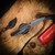 Chaves Knives Phase 229 Brad Blount Design – Premium Stonewash Red Label Drop Point Knife with Magnetic Integral Grey PVD Finish