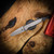 Chaves Knives Arrestor 229 - Brad Blount Design - Red Label Magnetic Integral Stonewash Sheepsfoot Knife