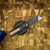 Chaves Knives C.H.U.B. Flipper Black PVD Linerlock Bronze Ti Blue Label Aluminum Knurled Razor Blade CK-7C2-5C6B-2D1-BR