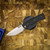 Chaves Knives Redencion Street SW PVD Linerlock Bronze Ti Blue Label Aluminum Knurled SW Tanto CK-1B2-2B9A-2D1-BR