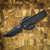 Chaves Knives Redencion N.T.A.K SW PVD Linerlock Purple Ti Blue Label Aluminum Knurled Black Tanto CK-1D2-2C9A-2D1-PRP