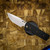 Chaves Knives Redencion N.T.A.K SW PVD Linerlock Bronze Ti Blue Label Aluminum Knurled SW Tanto CK-1D2-2B9A-2D1-BR