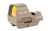 Holosun Technologies, HS510C, Reflex Sight, Multiple Reticle, 65 MOA Circle, 2 MOA Red Dot, Aluminum Housing, Matte Finish, Flat Dark Earth, Solar with Internal Battery HS510CFDE