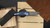 Protech Knives Mordax Nexus 17-4 Sapphire Blue Steel handles, Vegas Forge Ladder Damascus Blade, Abalone Button, Manual Folder