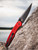 ProTech Knives Peace Neighbor Avalon, Knurled Red, DLC Black Magnacut blade PN1103-Red