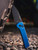 ProTech Knives Chavez Scapegoat Auto, Blue Handle, DLC Black MagnaMax RCS1103-Blue