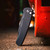 ProTech Knives Malibu, Black Dragon Scale Texture, DLC Black Magnacut Wharncliffe, Black Pearl Button 5336-LTD