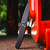 ProTech Knives Malibu, Black Dragon Scale Texture, DLC Black Magnacut Wharncliffe, Black Pearl Button 5336-LTD