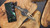 Heretic Knives Koschei Bronze Blade Bronzed Hardware Marble Carbon Fiber Scales H061-7A-MCF