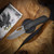 McNees Knives Little Dixon Antiqued Frag, Stonewashed Hardware 3.25