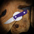 Auxiliary Manufacturing Runt XL Fixed Blade Knife - Purple G10 Handle - Premium Production Model