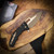Heretic Knives Martyr Tanto - Premium Bronze Blade & Black Polymer Chassis | Durable Magnacut Steel