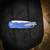 Protech Knives Tactical Response 4 Saber Grind Auto Folder with Steel Secondary Safety & Glass Breaker - Blue Feather Texture Handle, Stonewash MagnaMax Steel Blade, Deep Carry Clip