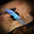Hypercut Manufacturing Dharma Manual Folding Knife S45VN Steel – Premium Titanium Frame, Stunning Teal-Blue Finish, Lightweight & Durable