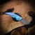 Hypercut Manufacturing Dharma Manual Folding Knife S45VN Steel – Premium Titanium Frame, Stunning Teal-Blue Finish, Lightweight & Durable
