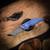 Hypercut Manufacturing Dharma Manual Knife S45VN - Blue Flame Anodized Titanium Frame & Scales, Precision Crosshatch Milling CCHM0286