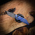 Hypercut Manufacturing Dharma Manual Knife S45VN - Blue Flame Anodized Titanium Frame & Scales, Precision Crosshatch Milling CCHM0286