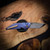 Hypercut Manufacturing Dharma Manual Knife S45VN - Blue Flame Anodized Titanium Frame & Scales, Precision Crosshatch Milling CCHM0286