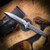 Heretic Knives Mini Nephilim Stonewash Standard, Carbon Fiber Scales