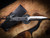 Heretic Knives Mini Nephilim Stonewash Standard, Carbon Fiber Scales