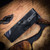 Heretic Knives Mini Nephilim Stonewash Standard, Carbon Fiber Scales H069-2A-CF