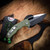 Heretic Knives Martyr Tanto Manual Stonewash Standard, OD Green Polymer Chassis H057-2A-GRN