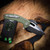 Heretic Knives Martyr Tanto Manual Stonewash Standard, OD Green Polymer Chassis H057-2A-GRN
