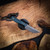 Axial Knives Alpine Ultralight Denim Micarta, Drop Point Stonewashed Blade