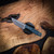 Axial Knives Alpine Ultralight Denim Micarta, Drop Point Stonewashed Blade
