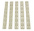 BCM KMRRPFDE5 KeyMod Rail Panel Kit AR-15 Flat Dark Earth Polymer 5 Pack TSW|5611