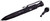 Uzi Accessories UZITACPEN6BK Tactical Pen Black Aluminum 6" Features Glass Breaker/Cuff Key TSW|4602