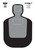 Birchwood Casey 37007 EZE-Scorer BC-19 Silhouette Paper Hanging Universal 12" x 18" Black/Gray/White 100 Per Pkg TSW|74839