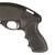 Hogue 08714 Tamer Black Rubber Pistol Grip with Finger Grooves for Remington 870 TSW|82531